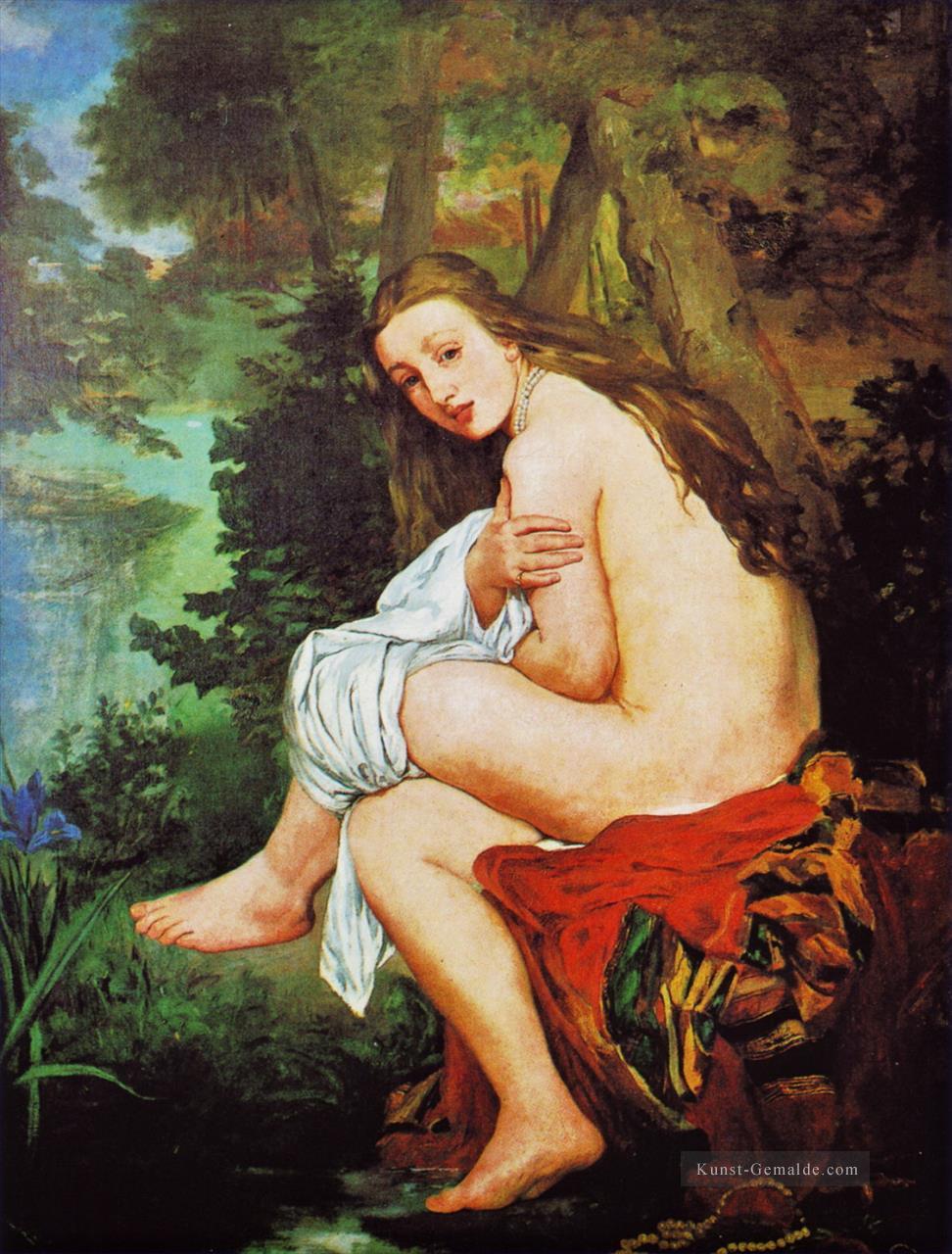 überraschte Nymphe Eduard Manet Nacktheit Impressionismus Ölgemälde